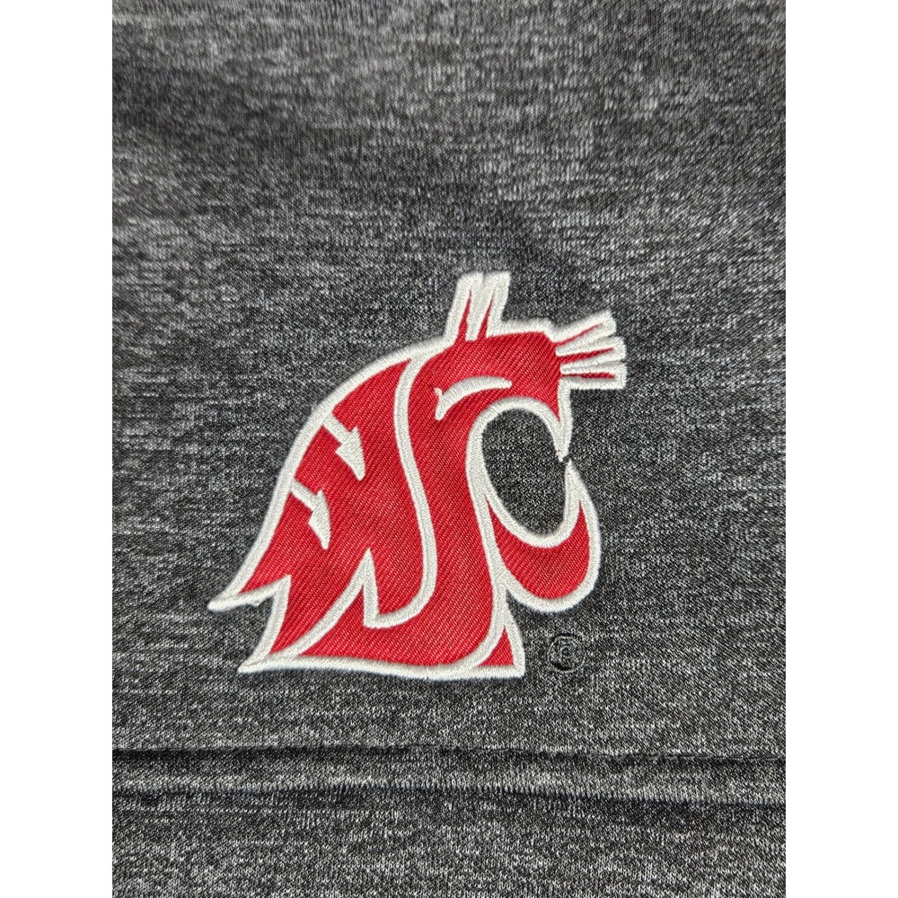 Colosseum Washington State Cougars WSU Full Zip Fleece Jacket Gray Mens XL - Picture 5 of 11